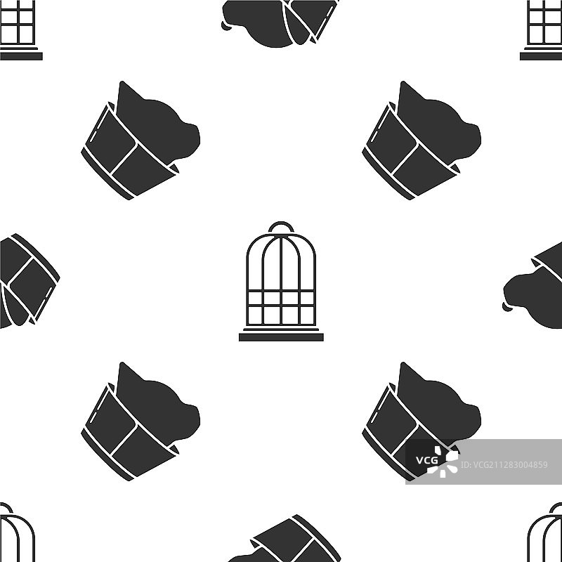 兽医诊所鸟笼符号设计图片素材