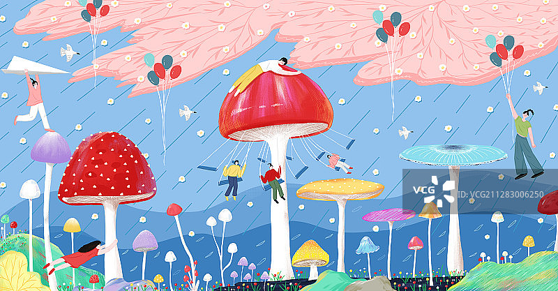 蘑菇乐园图片素材