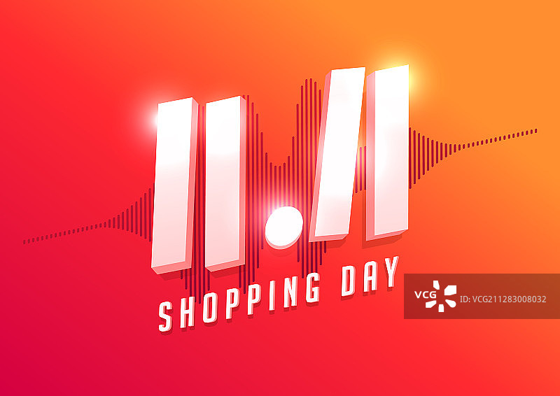 1111购物节促销海报或宣传单设计图片素材