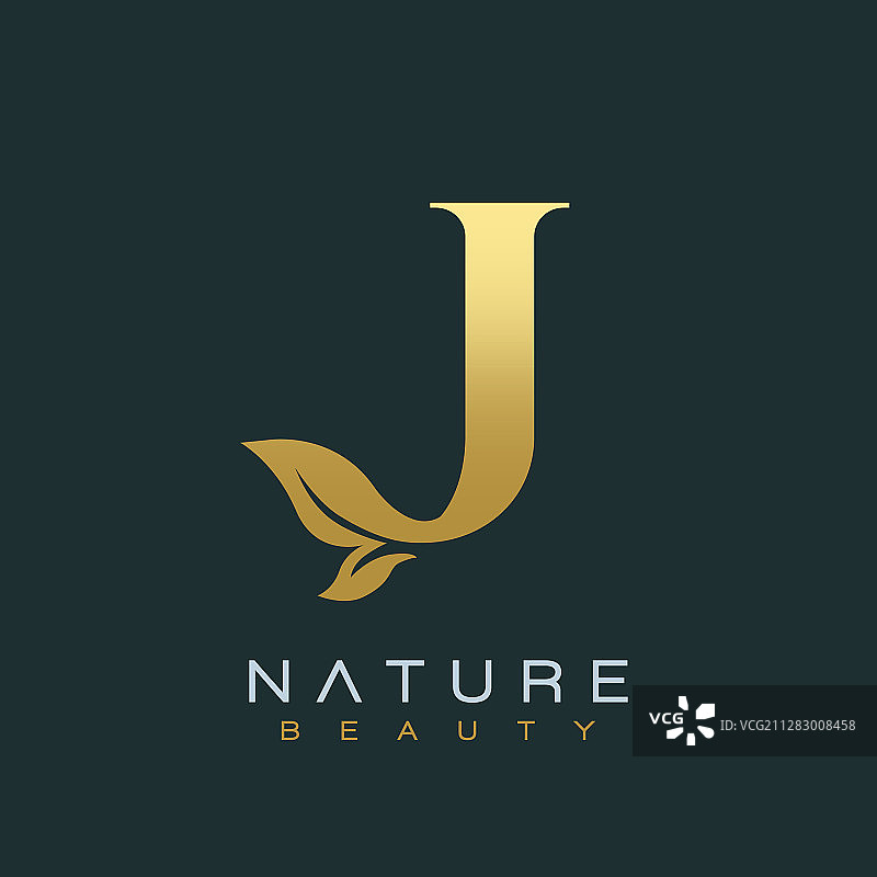 字母J豪华字母标志设计图标图片素材