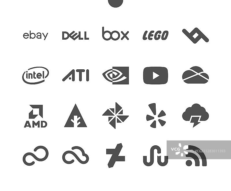 V3版UI像素完美徽标图片素材