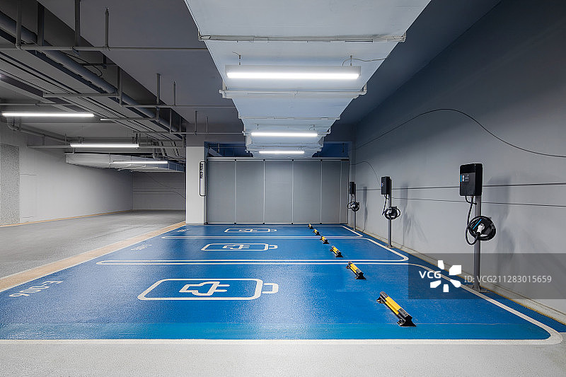 新能源停车场图片素材