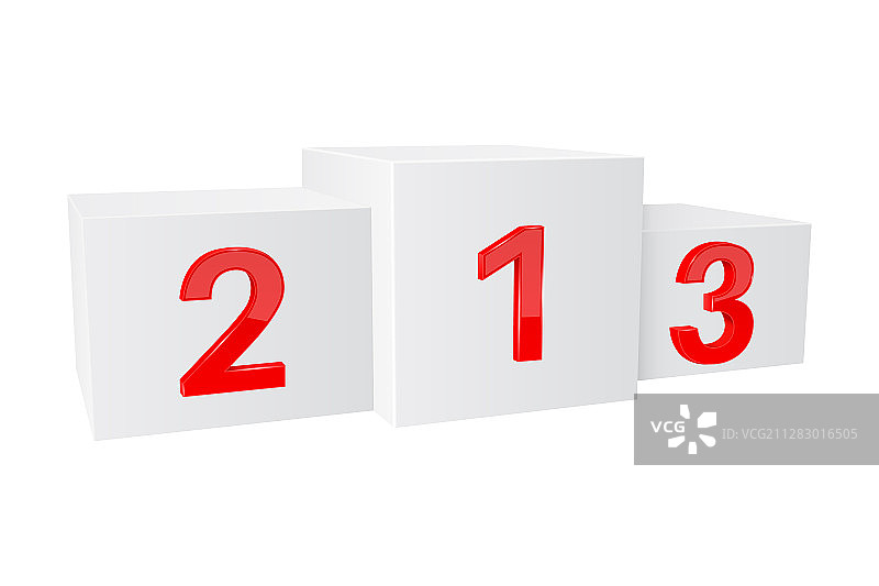 用于表彰竞争者的体育领奖台图片素材