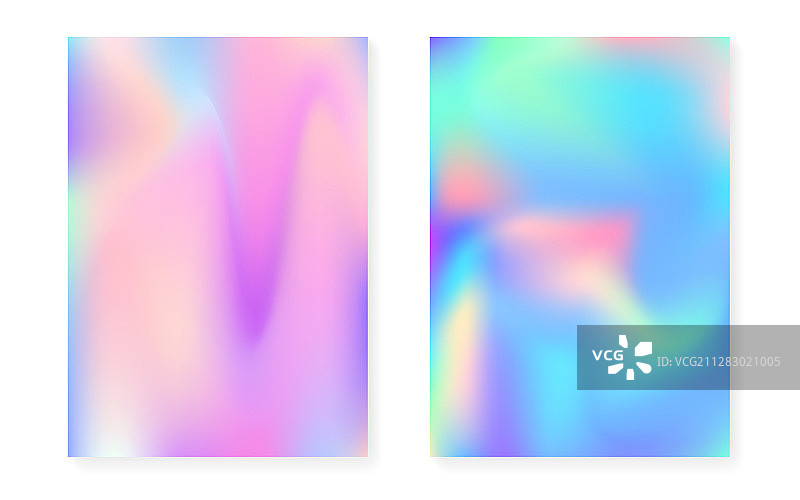 全息渐变背景与彩虹效果图片素材