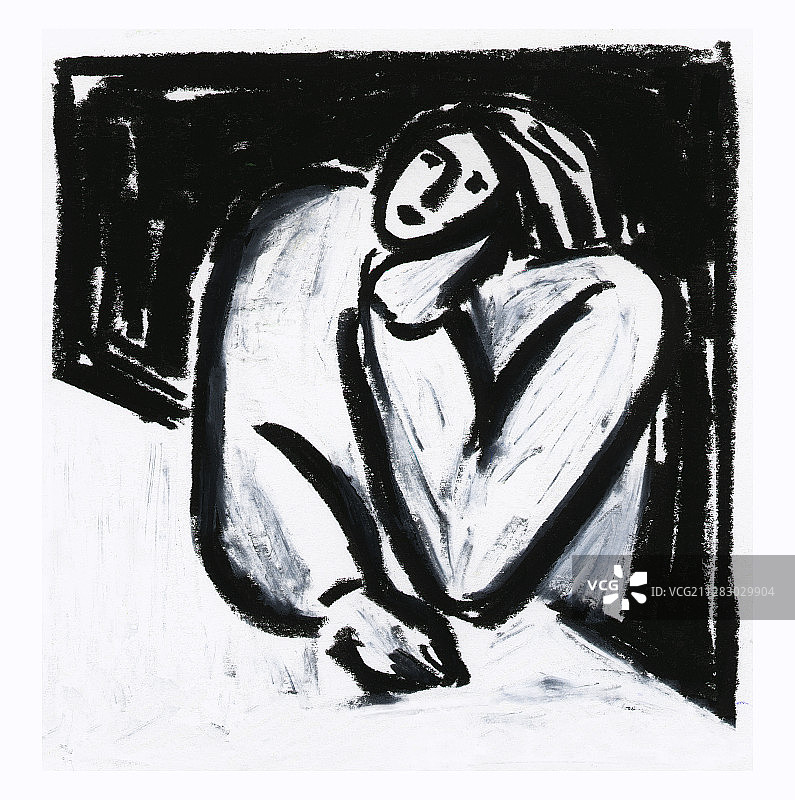 坐着的年轻人图片素材