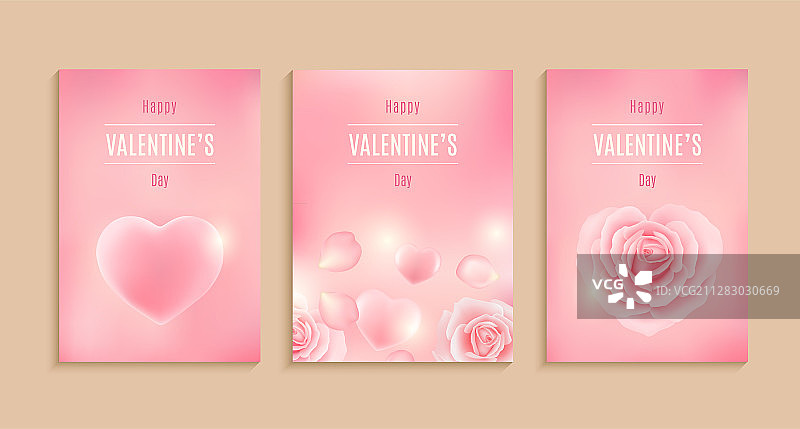 情人节贺卡宣传单模板合集图片素材