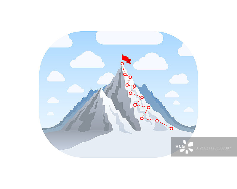 登顶徒步旅行图片素材