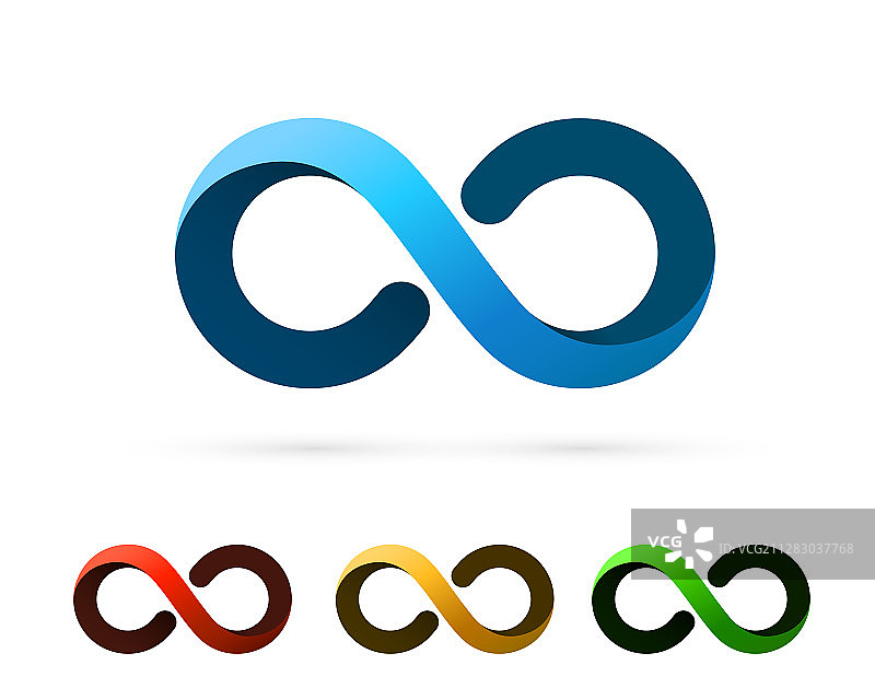 无限艺术信息彩色组合图片素材