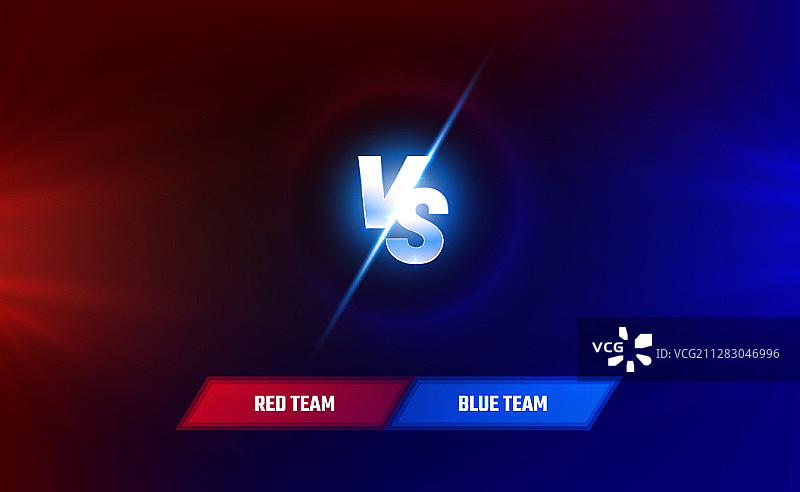 体育VS战队概念游戏封面图片素材