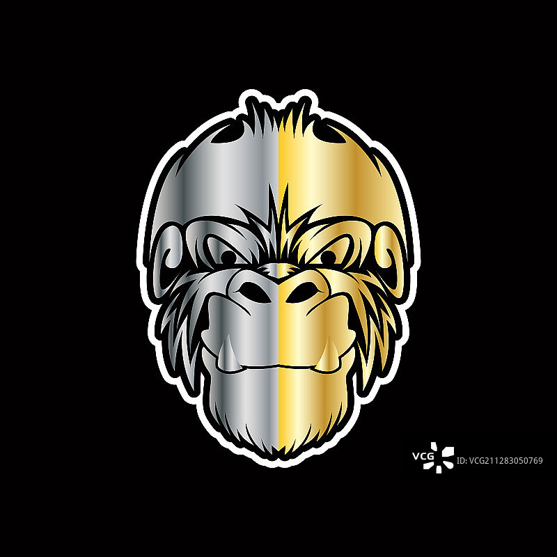 电子竞技专用大猩猩头像图形标志图片素材