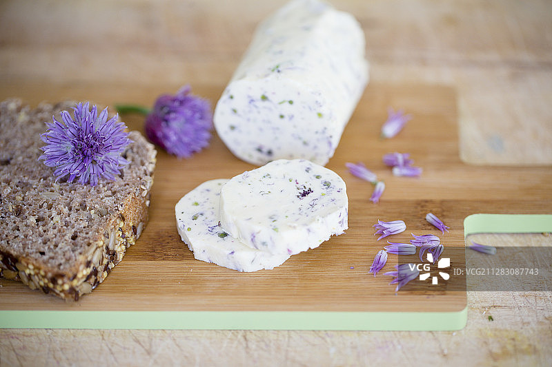 家制韭菜花黄油图片素材