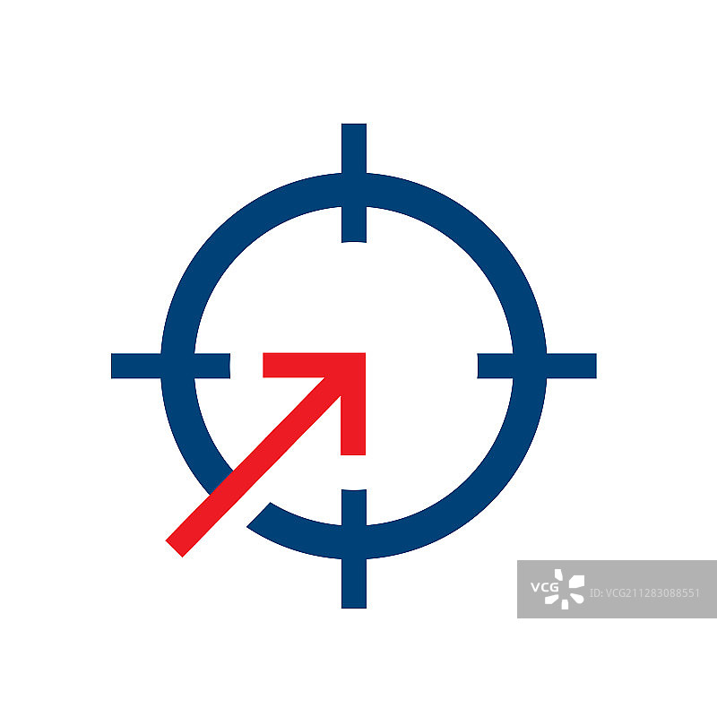 射击目标箭头标志设计元素图片素材