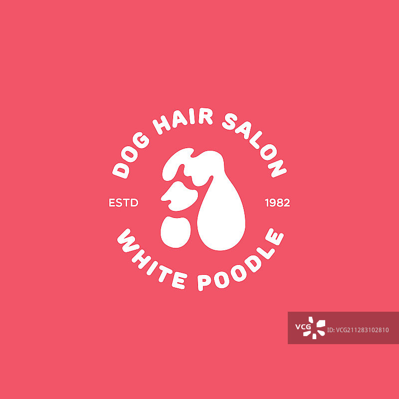 贵宾犬标志图片素材