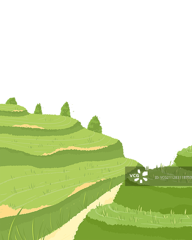 大自然梯田图片素材
