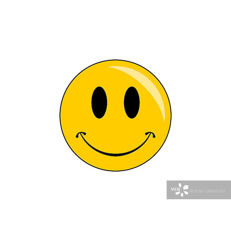 微笑黄色图标图片素材