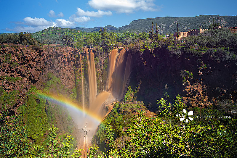 摩洛哥奥祖德瀑布图片素材