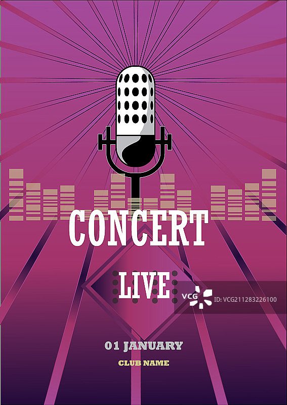 现场音乐海报宣传单图片素材