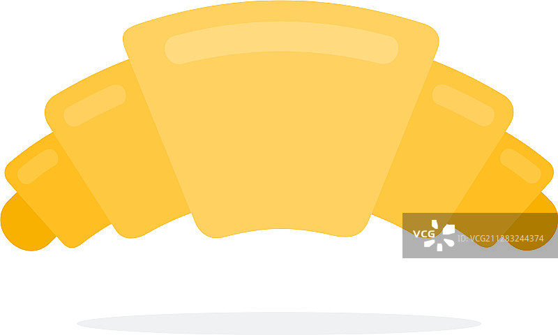 扁平风格可颂图片素材