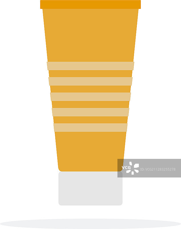 管状防晒霜扁平风格设计图片素材