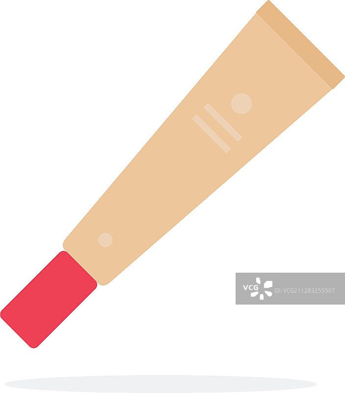 遮瑕膏扁平材料设计图片素材