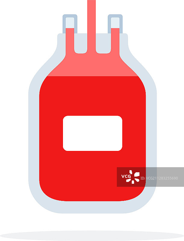 输血扁平材料设计隔离图片素材