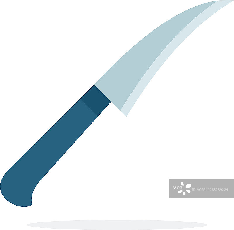 瓜果刀扁平材料设计隔离对象图片素材