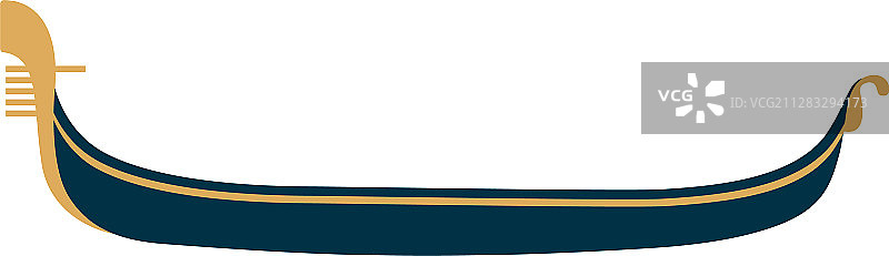 孤立的贡多拉图标图片素材