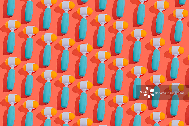 纯色背景下大量重复的物体图片素材