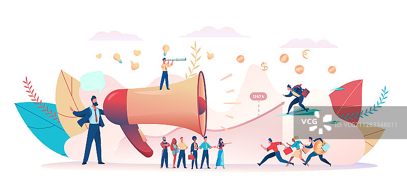 吸引商业投资者图片素材