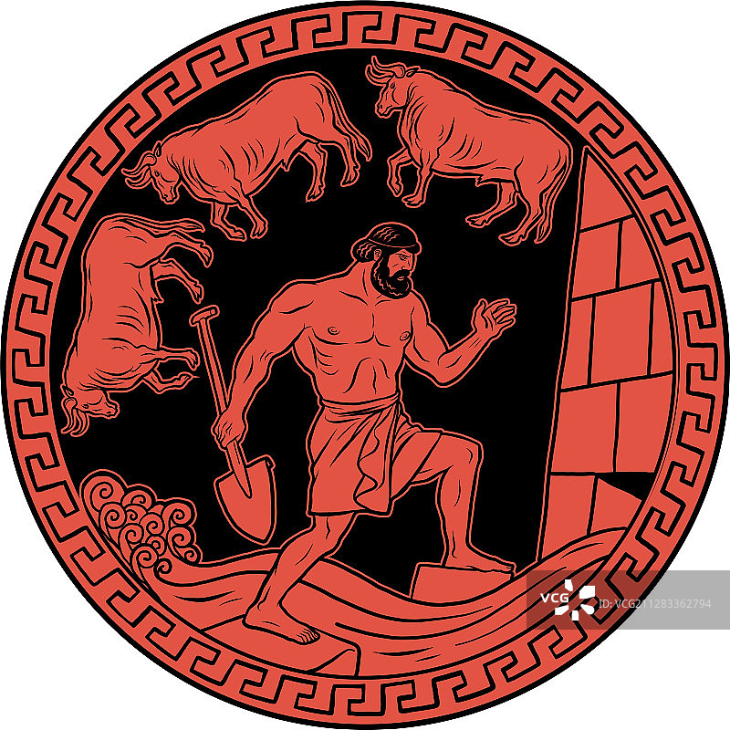 一天内清洁奥吉亚斯牛厩 12图片素材