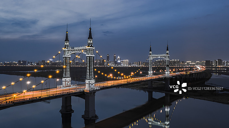 哈尔滨阳明滩大桥图片素材