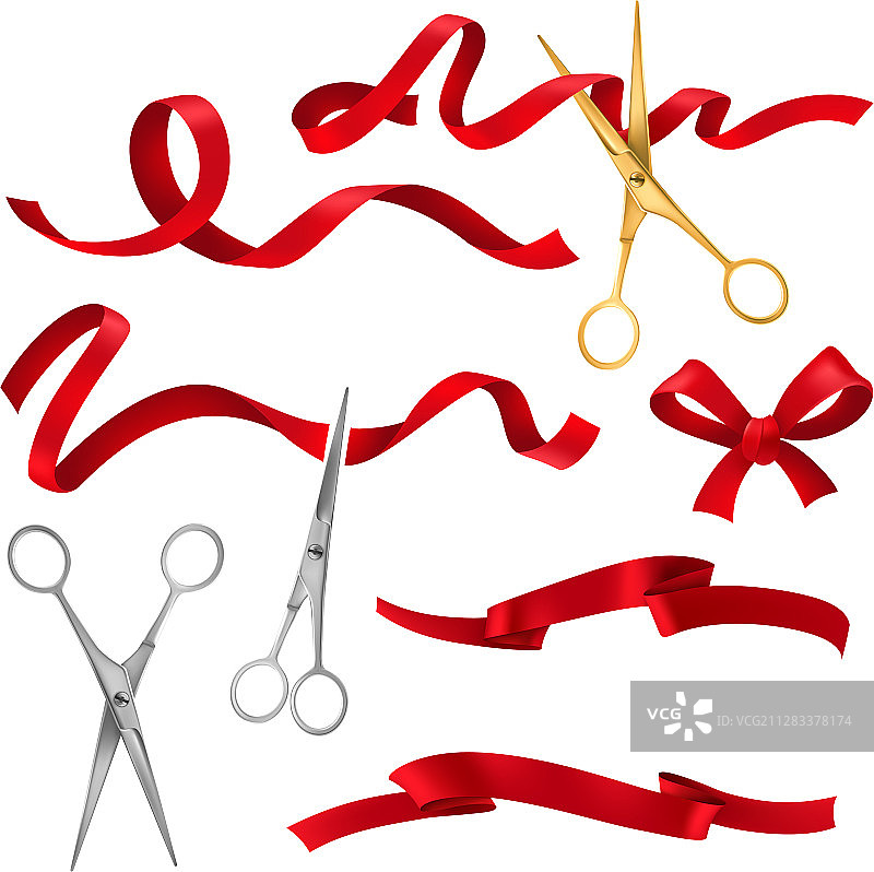 逼真剪彩开幕式图片素材