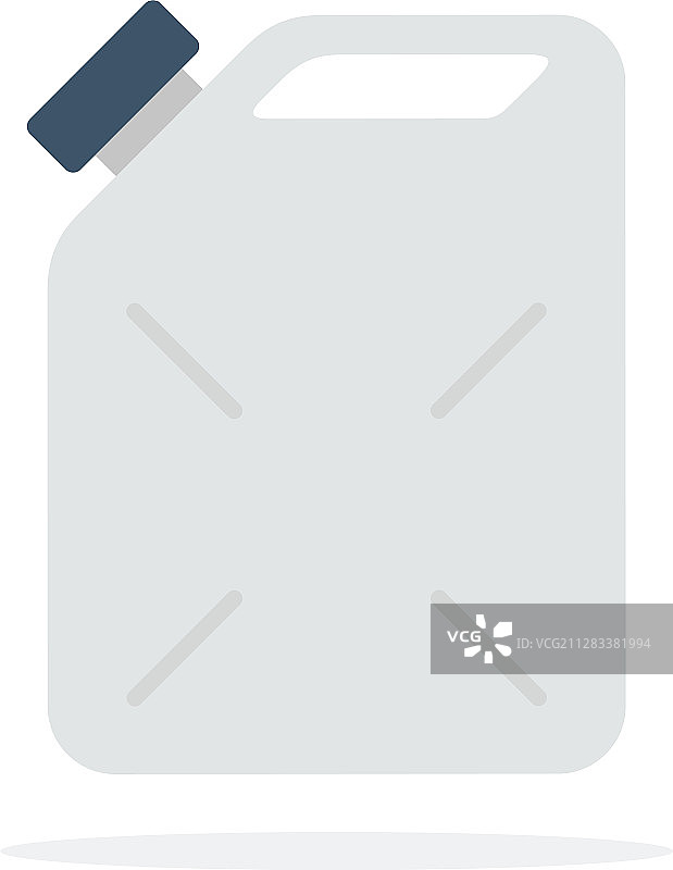 带螺旋盖的苯塑料容器扁平隔离图片素材