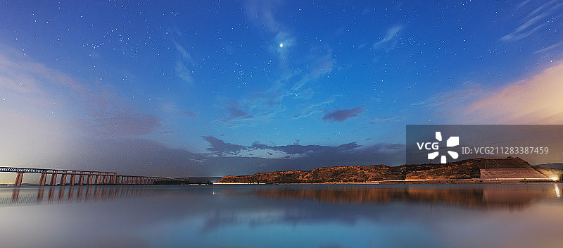 黄河三门峡段图片素材