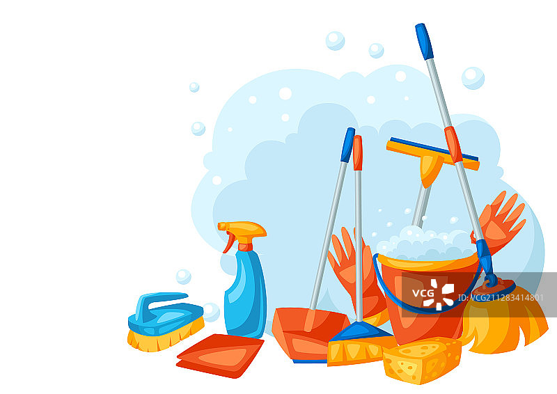 清洁用品背景图片素材