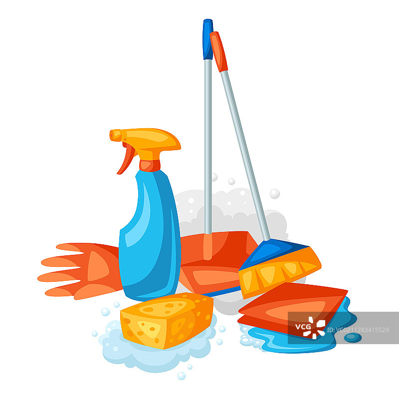 清洁用品背景图片素材