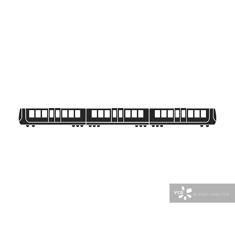 地铁列车黑色图标图片素材