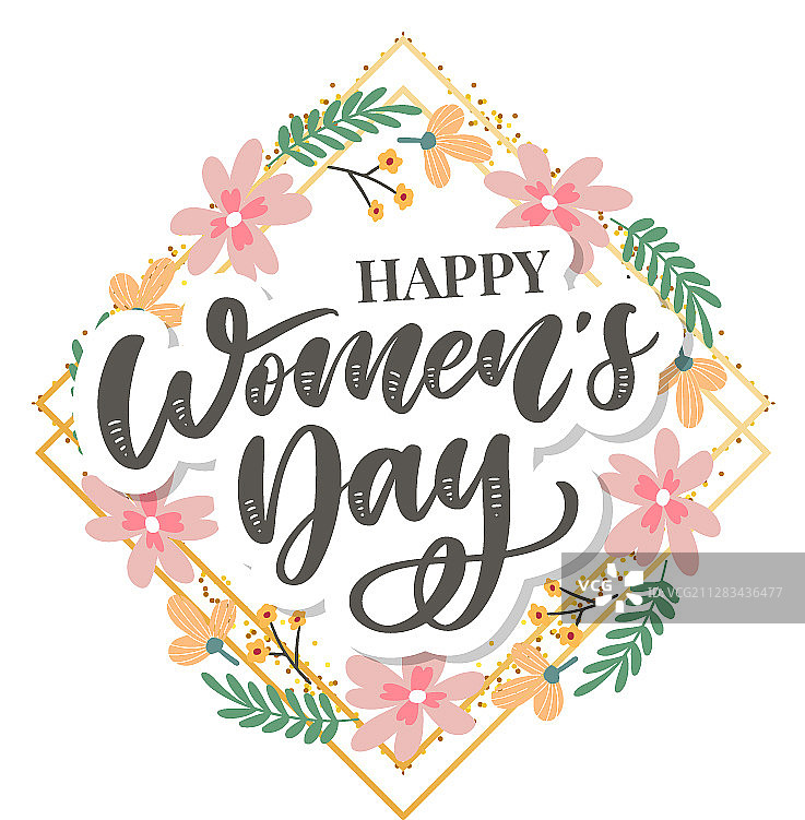 3月8日妇女节快乐祝福卡片图片素材