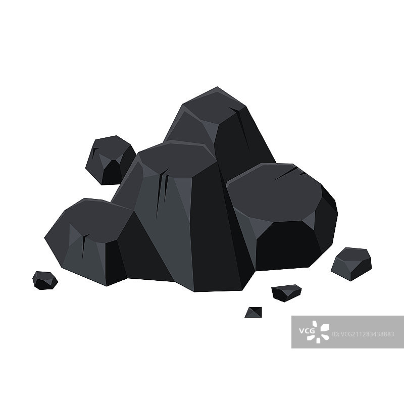 煤炭能源卡通图标图片素材