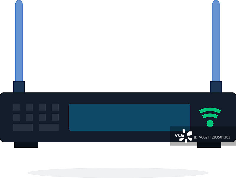 扁平化Wi-Fi路由器图片素材
