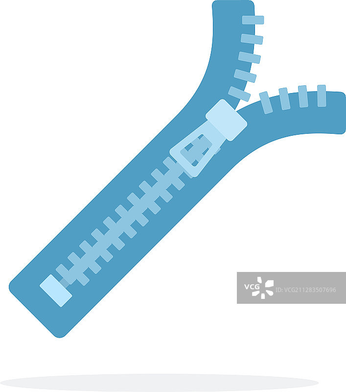 衣服拉链图标扁平隔离图片素材