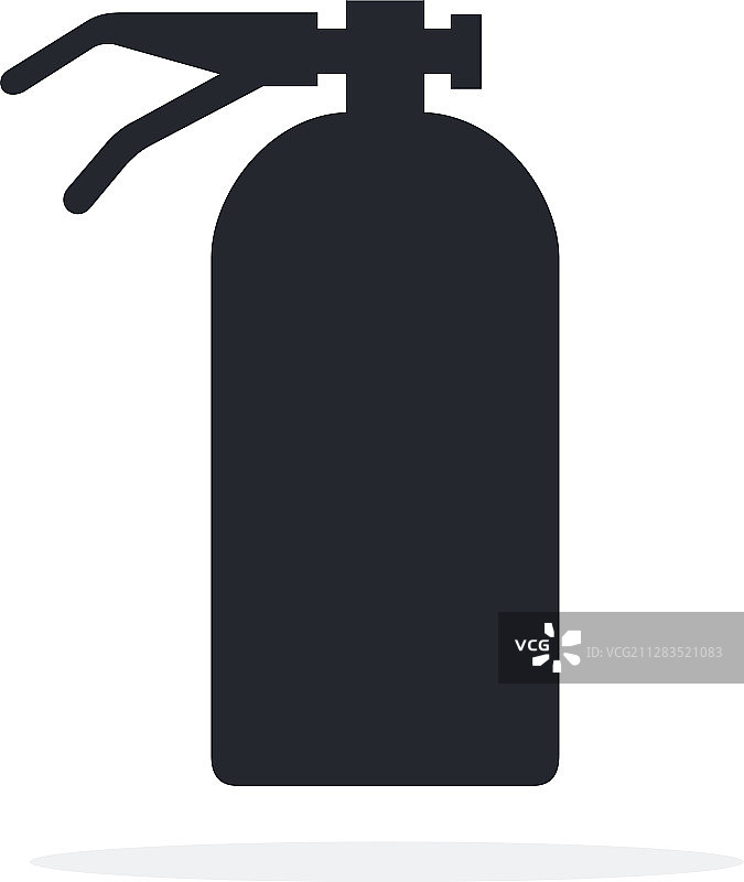 扁平化风格灭火器图标图片素材