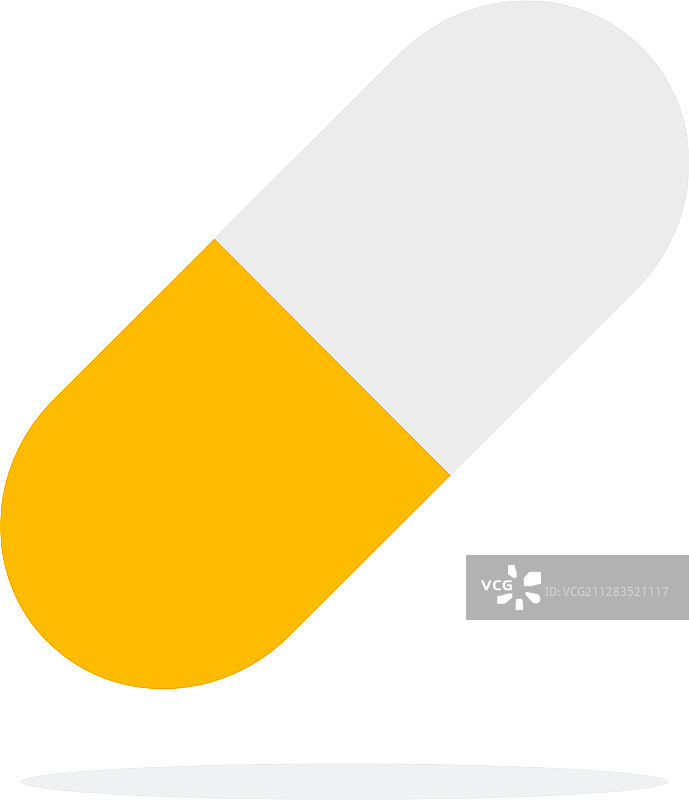 白色黄色胶囊运动维生素图片素材