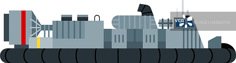 战争气垫船扁平图标图片素材