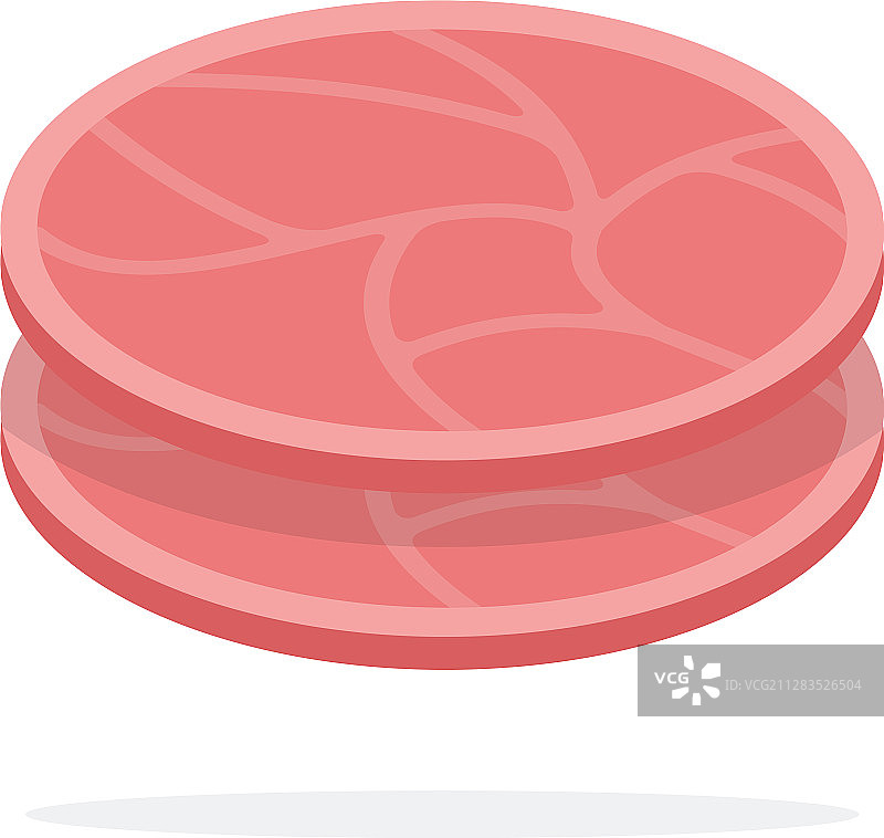 圆形火腿切片图片素材