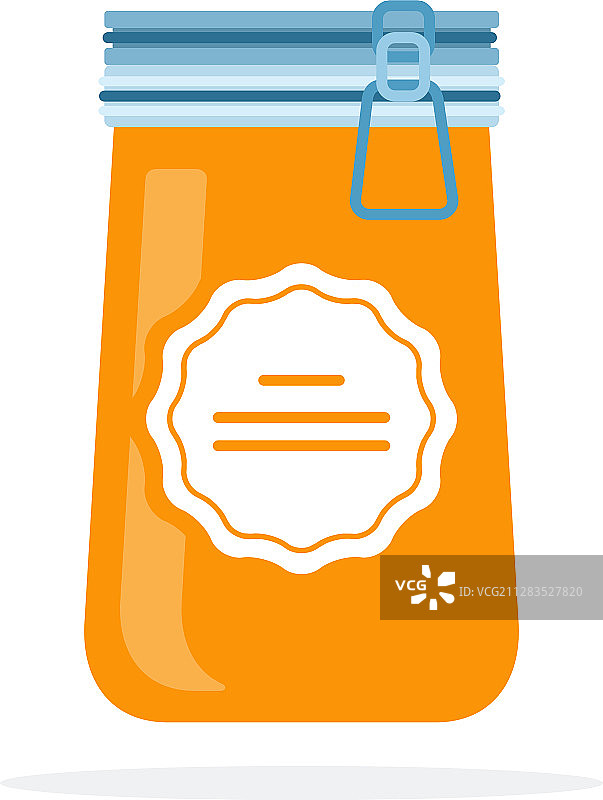 带盖锁扣的荞麦蜂蜜罐图片素材