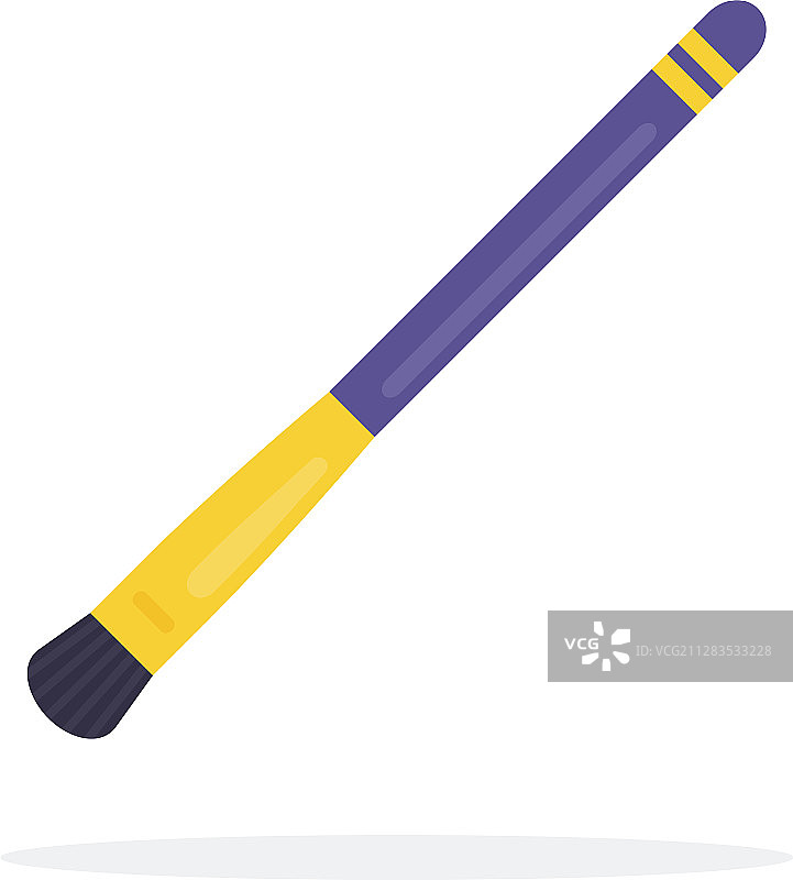 眼影刷图标（扁平风，已隔离）图片素材