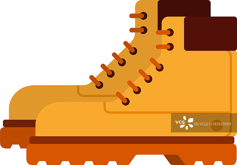 旅行靴子扁平风素材图片素材