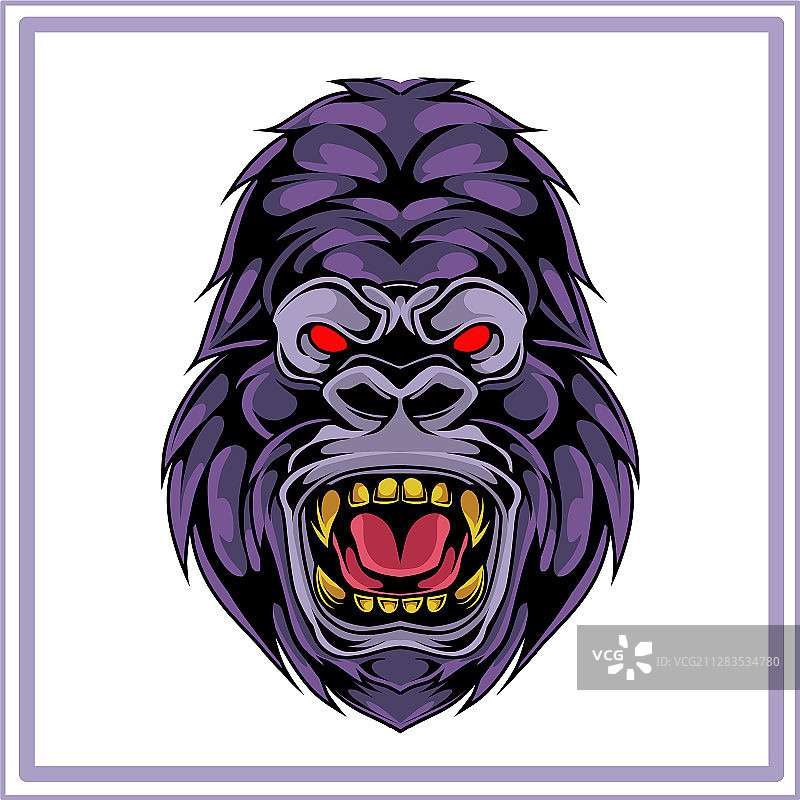 金刚吉祥物标志设计图片素材