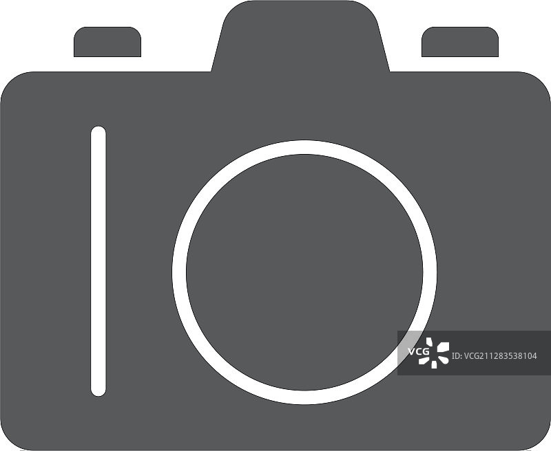 潮流风格相机图标（白色背景）图片素材